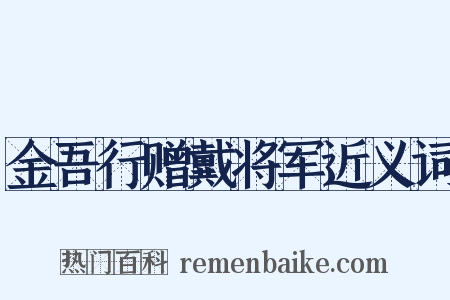 金吾行赠戴将军近义词是什么意思的图片
